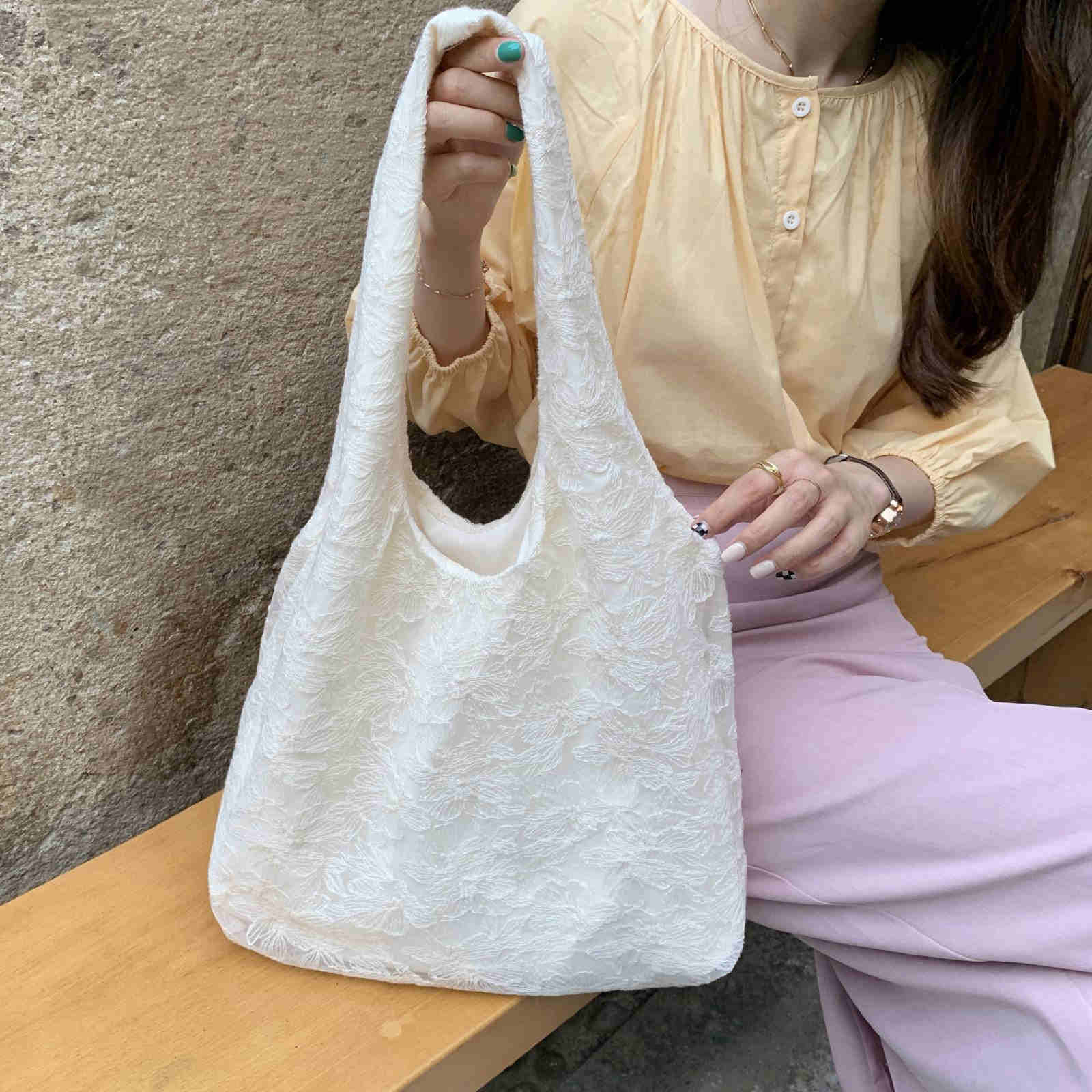 【バッグ】 レディース・ins・ 肩掛けバッグ・文芸少女・ズックバッグ・脇バッグ