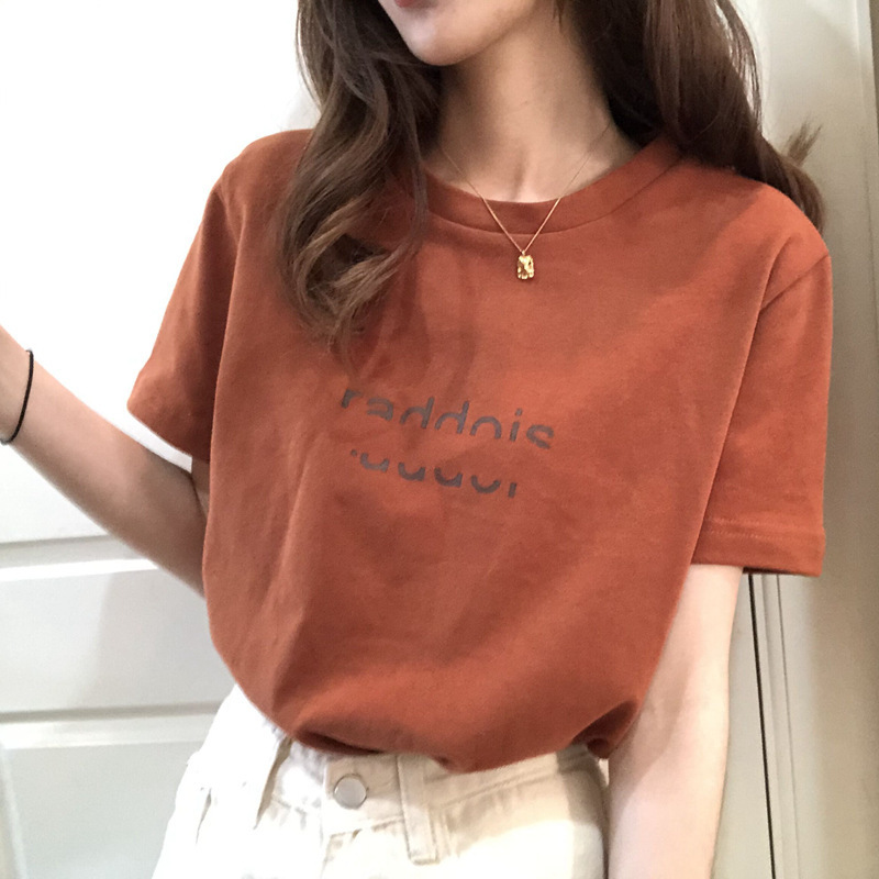韓国ファッション★レディース向け★♪キャラクター★♪英字★♪半袖★♪トップス★♪Tシャツ★♪