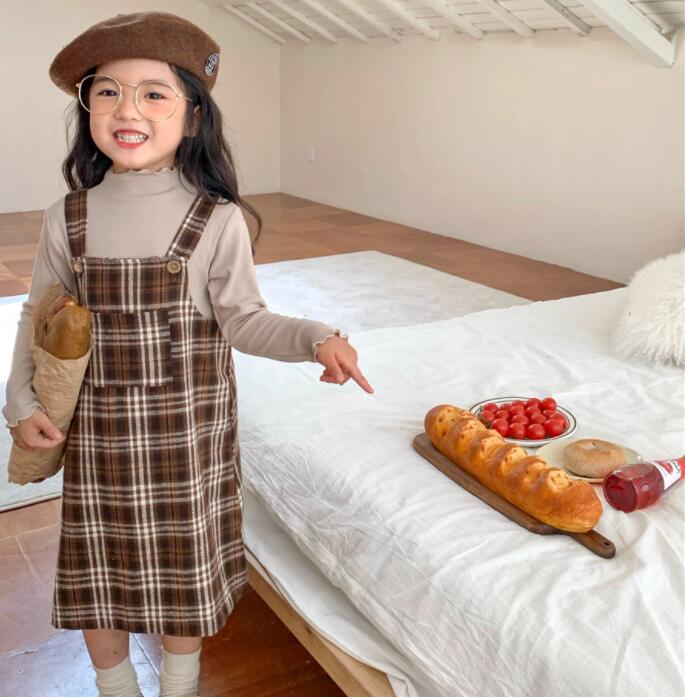 2023新品★子供服　サロペットワンピース★90-140cm★