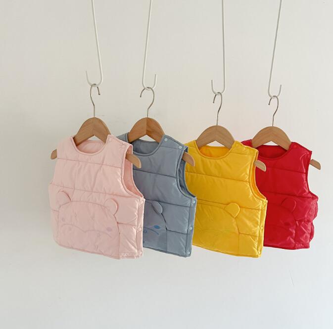 新作★ベスト★チョッキ★トップス★韓国風子供服★ベビー★可愛い★4色★66-100CM