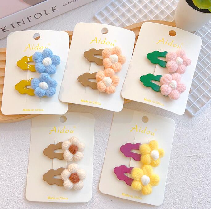 子供用★キッズ女の子★髪飾り★まとめ髪用★ヘアアクセサリー★2枚入り★ヘアピン★多色