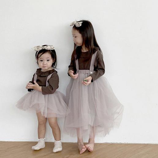 2023春新品★子供服　吊りスカート　73-100cm★2色