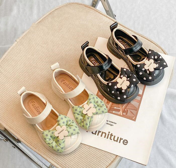 2023新作【子供靴】★シューズ★韓国風★キッズ靴★靴★キッズ女の子★蝶結び★2色★26-36#