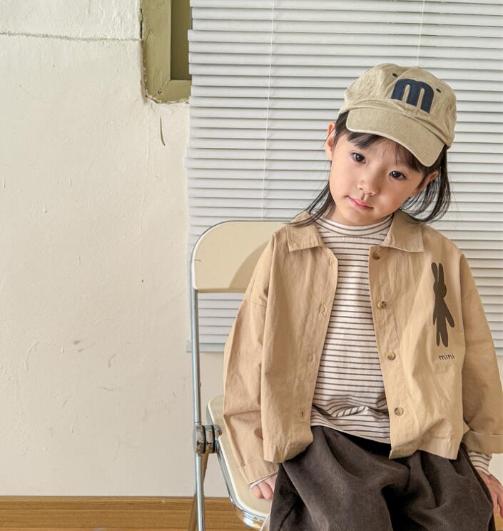 2023新品★子供服　コート　シャツ★80-130cm★2色