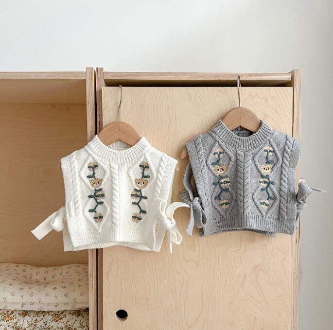 2023新作★子供服★ベスト★チョッキ★ベビー★韓国風子供服★2色★66-100CM