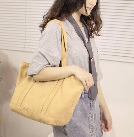 【バッグ】レディースバッグ・トートバッグ・ 肩掛けトート・ズックバッグ