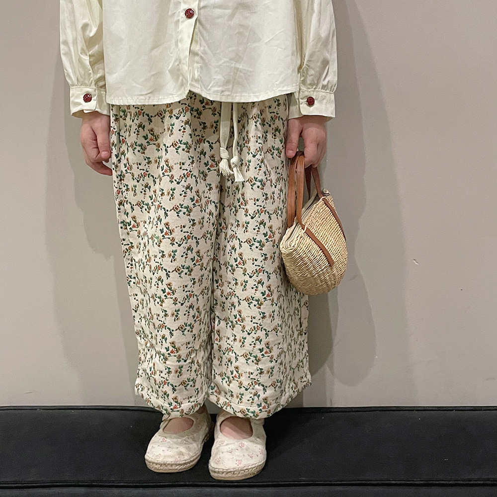 パンツ★♪可愛い★♪花柄★♪ズボン★♪80-140cm♪2023新款★♪子供服★♪♪