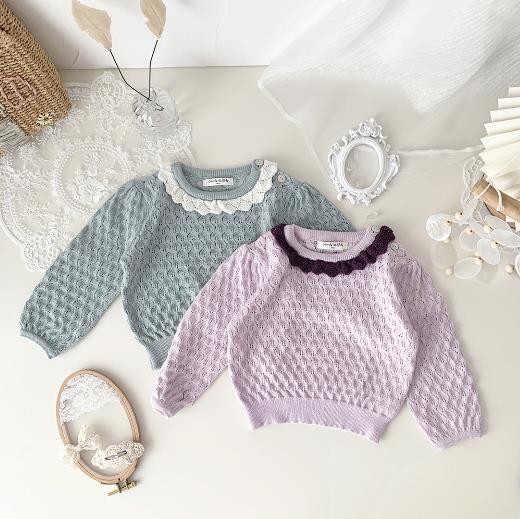 2023春新品★子供服　トップス　ニット　73-110cm★2色