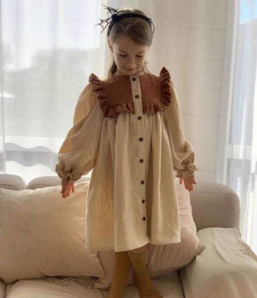 2023春新品★子供服　ワンピース　90-130cm