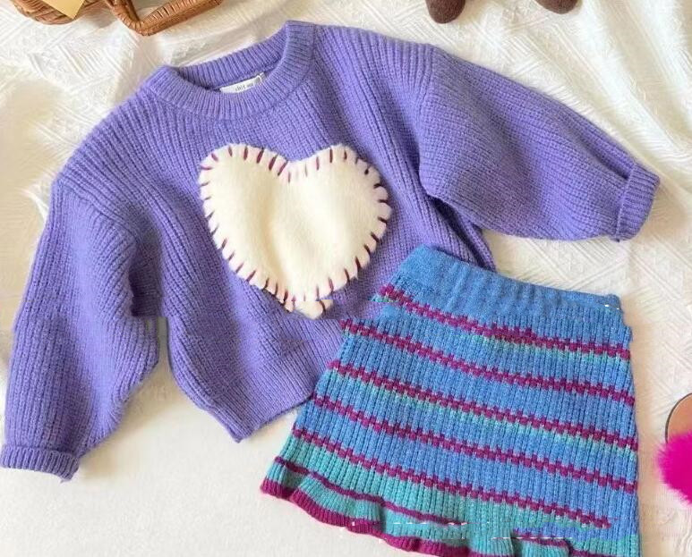 2023新品★子供服　セーター&ニットスカート分けて販売★80-130cm★