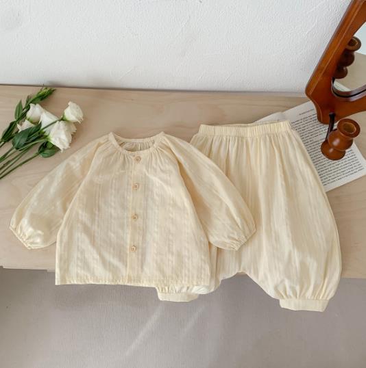 2023春新品★子供服　シャツ+ズボン　セットアップ　73-100cm