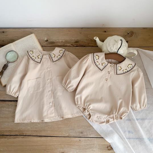 2023春新品★子供服　トップス　ロンパース　66-90cm&ワンピース　80-120cm　