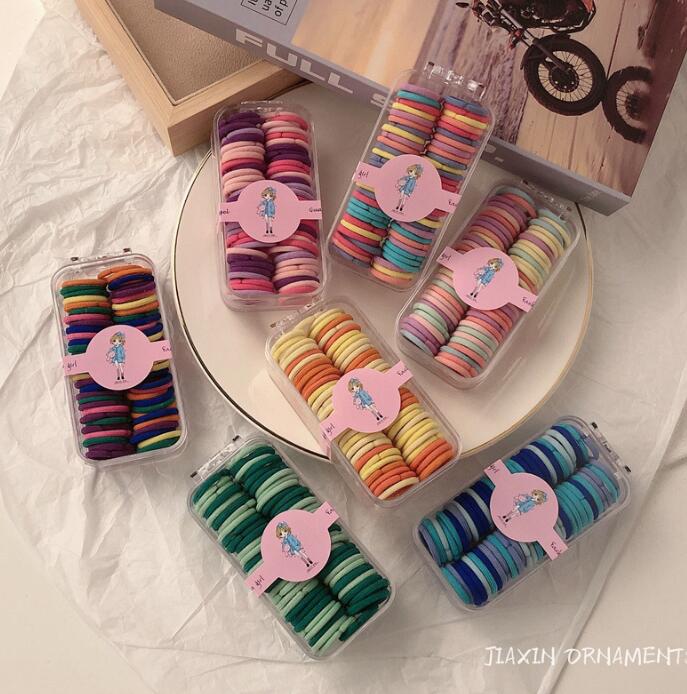 髪飾り★まとめ髪用★ヘアアクセサリー★ヘアゴム★キッズ女の子★60枚入り★多色