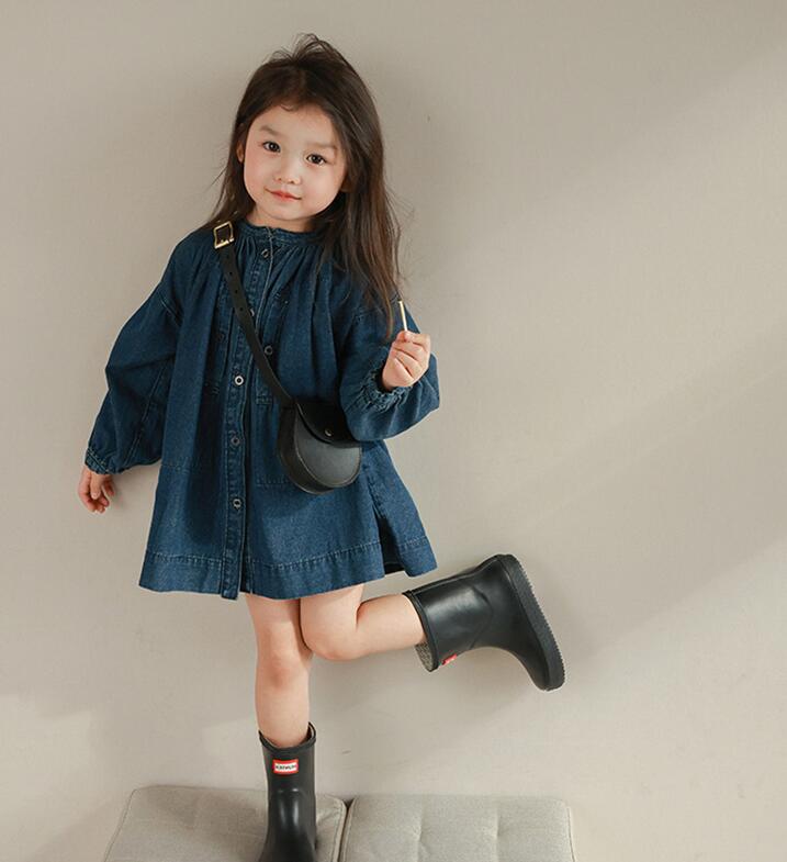 2023年★子供服　デニムワンピース★90-140cm★
