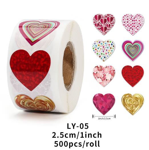 包装資材★手作り工芸品★プレゼントの装飾など★粘着シール★1巻き=500P