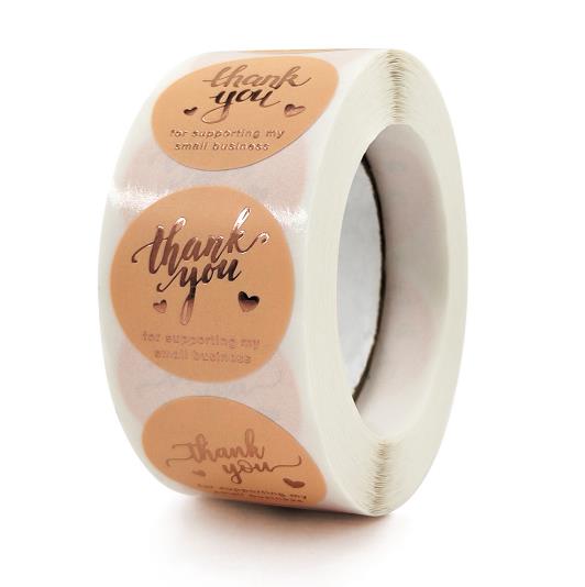 包装資材★手作り工芸品★プレゼントの装飾など★粘着シール★1巻き=500P