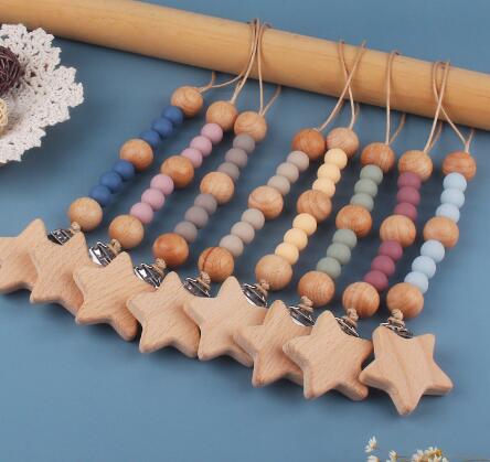 ★2023大人気★インテリア★子供木質おもちゃ★おしゃぶりチェーン