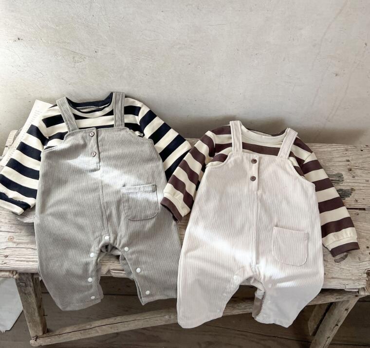 2023年新品★ベビー服　トップス&サロペット分けて販売★66-100cm★2色