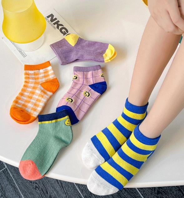 2023春新品★子供用靴下　ソックス　5足組み合わせ　S-L