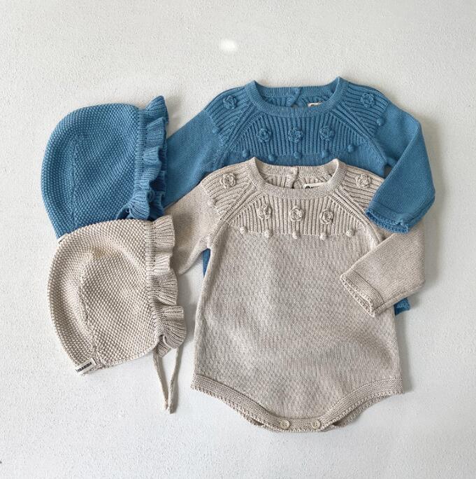 2023★春新作★韓国風ベビー服★ロンパース★帽子★66-90CM