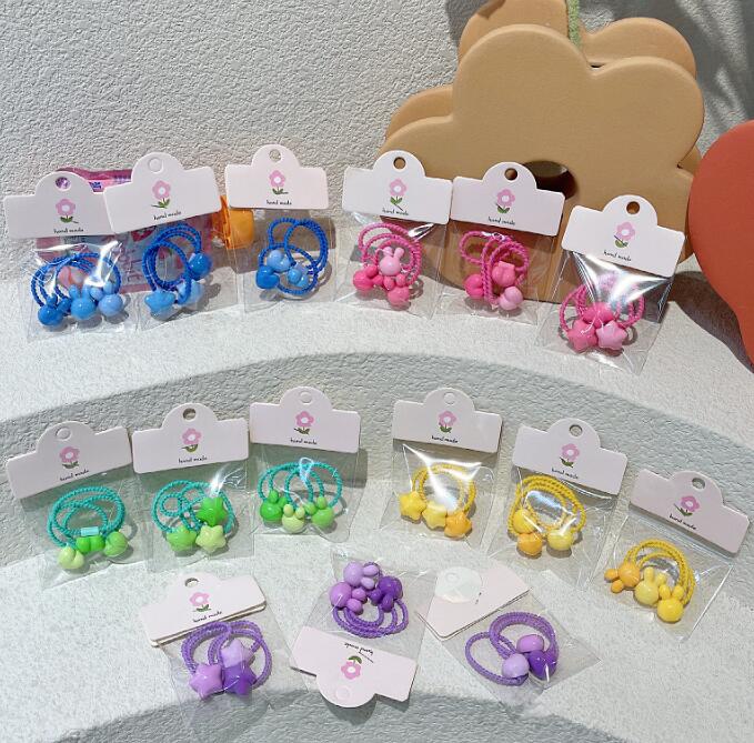 子供用★キッズ女の子★髪飾り★まとめ髪用★ヘアアクセサリー★ヘアゴム★多色