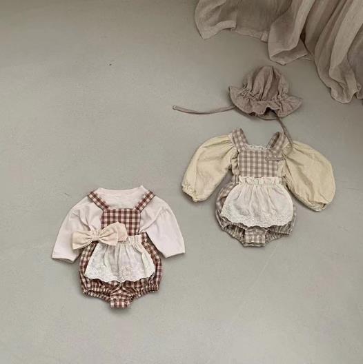 2023春新品★子供服　ロンパース　66-90cm★2色