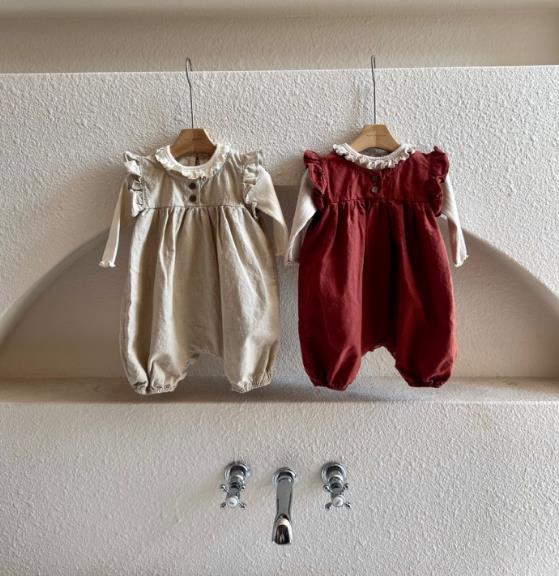 2023春新品★子供服　ロンパース　66-90cm★2色