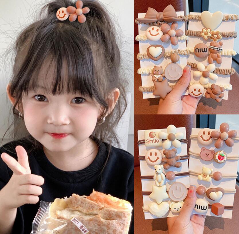 2023新作★子供向け★髪飾り★ヘアゴム★まとめ髪★ヘアアクセサリー★5枚入り