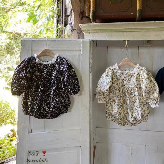 2023春新品★子供服　ロンパース　66-90cm★2色