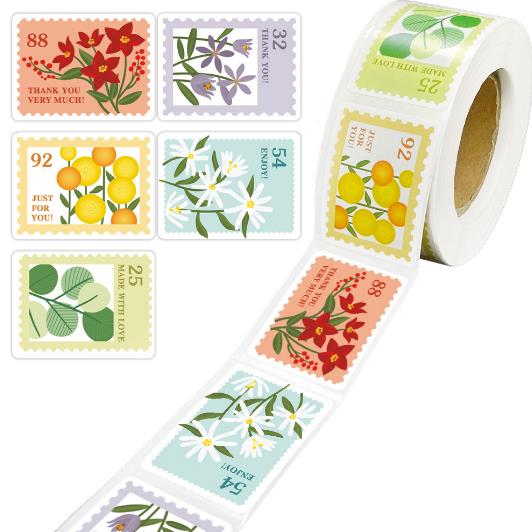 包装資材★手作り工芸品★プレゼントの装飾など★粘着シール★1巻き=500P