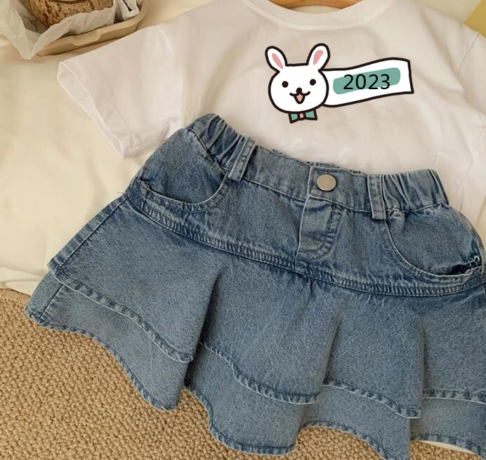 子供服★キュロット★ボトムス★デニム★韓国風子供服★キッズ女の子★90-140CM