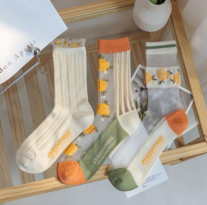 靴下★レデイース★ソックス★大人用★女性用★薄手★可愛い★3色