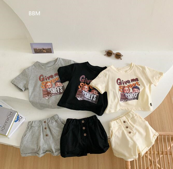 2023★春夏新作★韓国風子供服★トップス+ズボン2セット★3色80-130CM