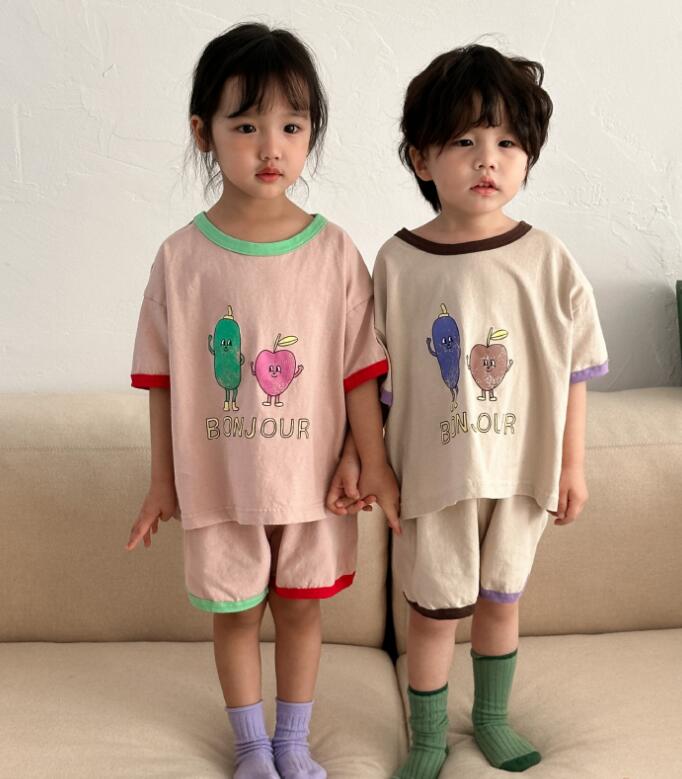 2023年★子供服　トップス+ズボン　セットアップ★80-150cm★2色