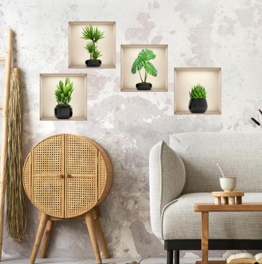 3月新作★DIY壁紙★壁ステッカー★貼り紙★30*30CM*4枚