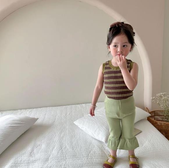 2023夏新品★子供服　ニットベスト&ズボン　分けて販売　80-140cm