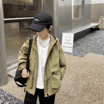 お勧め 春夏新作 子供服 男の子 男女キッズ 上着 ジャンパー ブルゾン フード付ジャケット 110-160