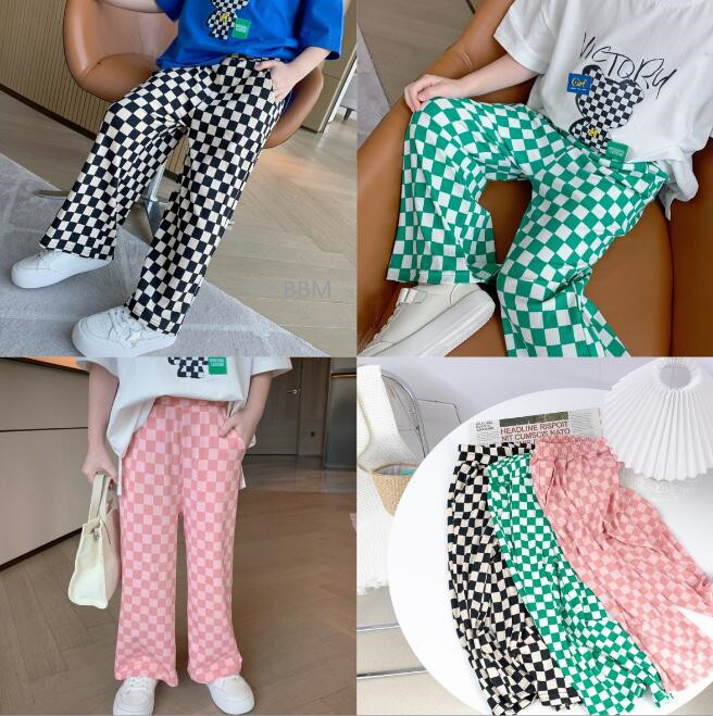 2023★春夏新作★韓国風子供服★ボトムス★ズボン★チェック★3色90-130CM