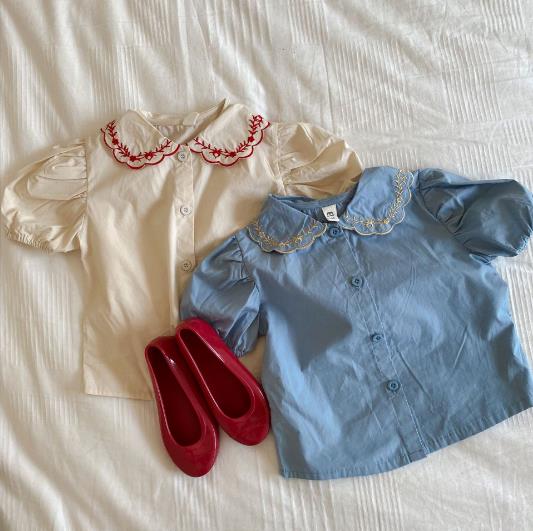 2023夏新品★子供服　トップス　半袖　80-130cm★2色