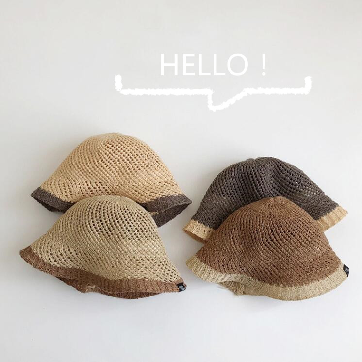 子供用★帽子★ベビー★日焼け防止★麦わら帽子★キッズ★男女兼用★カジュアル★4色