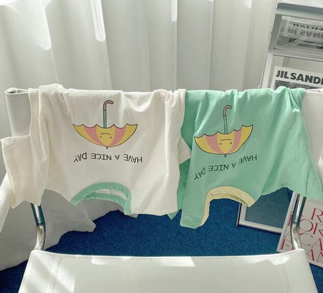 子供服★Tシャツ★トップス★半袖★韓国風子供服★キッズ★男女兼用★2色★73-120CM