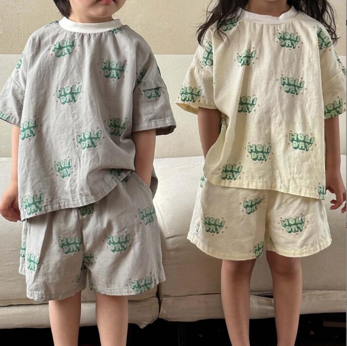 2023★春夏新作★韓国風子供服★トップス+ズボン2セット★2色80-150CM