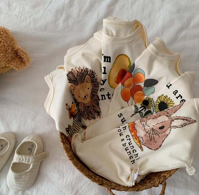 子供服★ロンパース★連体服★韓国風ベビー服★半袖★可愛い★6色★66-90CM