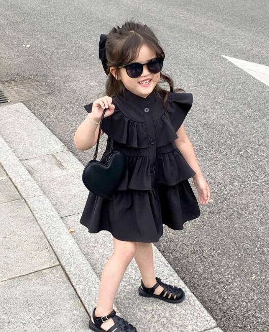 子供服★ワンピース★韓国風子供服★キッズ女の子★無地★80-140CM