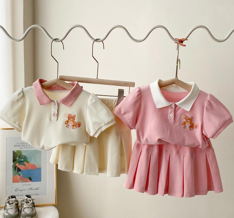 2023新品★子供服　トップス+スカート　セット★80-130cm★2色