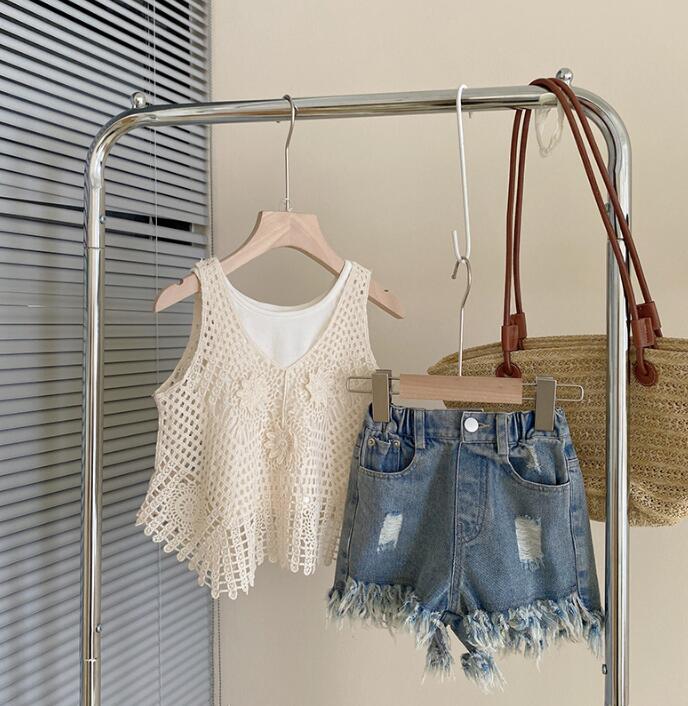 2023★春夏新作★韓国風子供服★ベスト★ジーンズ★90-150CM