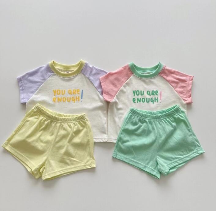 2023★春夏新作★韓国風子供服★トップス+ズボン2セット★2色73-100CM