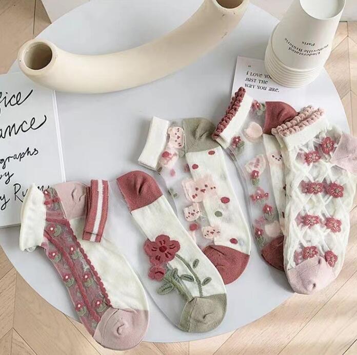 靴下★レデイース★ソックス★大人用★女性用靴下★通気性★薄手★可愛い★多色