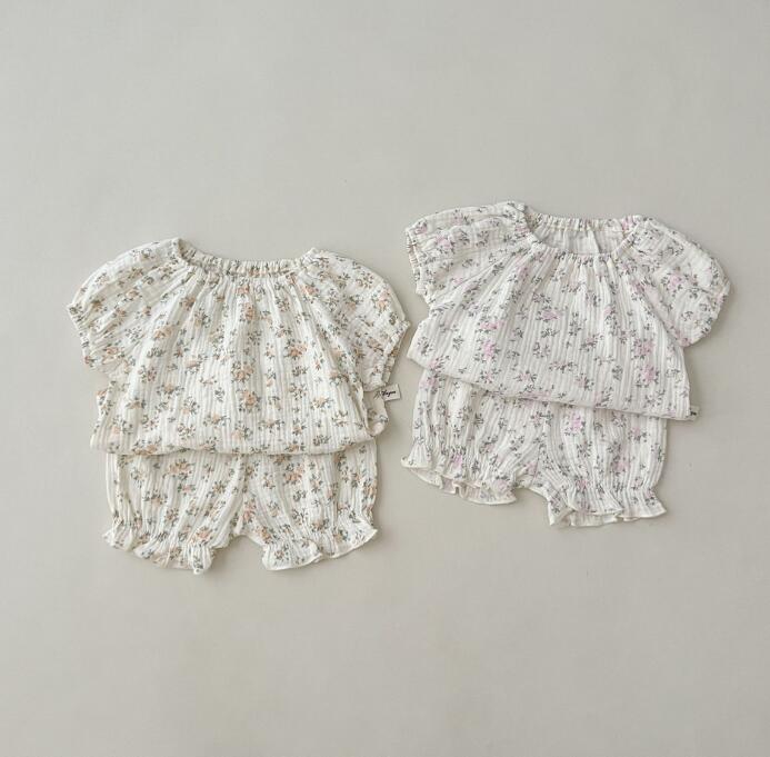 2023★春夏新作★韓国風子供服★トップス+ズボン2セット★2色66-100CM