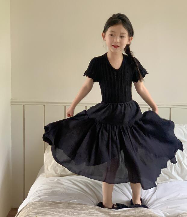 2023年★子供服　ワンピース★90-150cm★2色